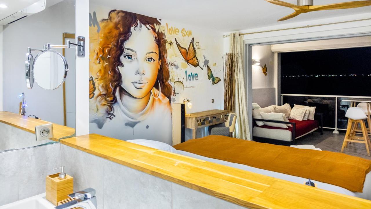 Official Page "Residence Bleu Marine" - Sea View Apartments & Studios - Saint-Martin French Side แกรนด์เคส ภายนอก รูปภาพ