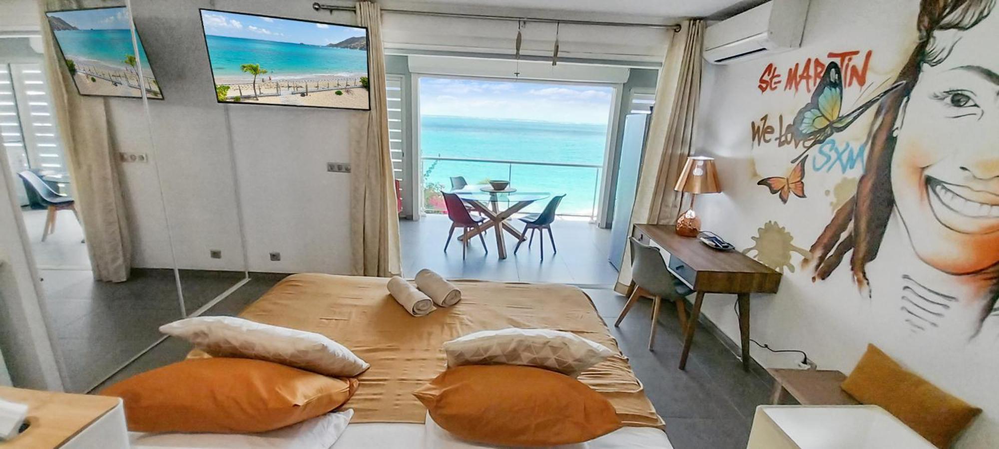 Official Page "Residence Bleu Marine" - Sea View Apartments & Studios - Saint-Martin French Side แกรนด์เคส ภายนอก รูปภาพ