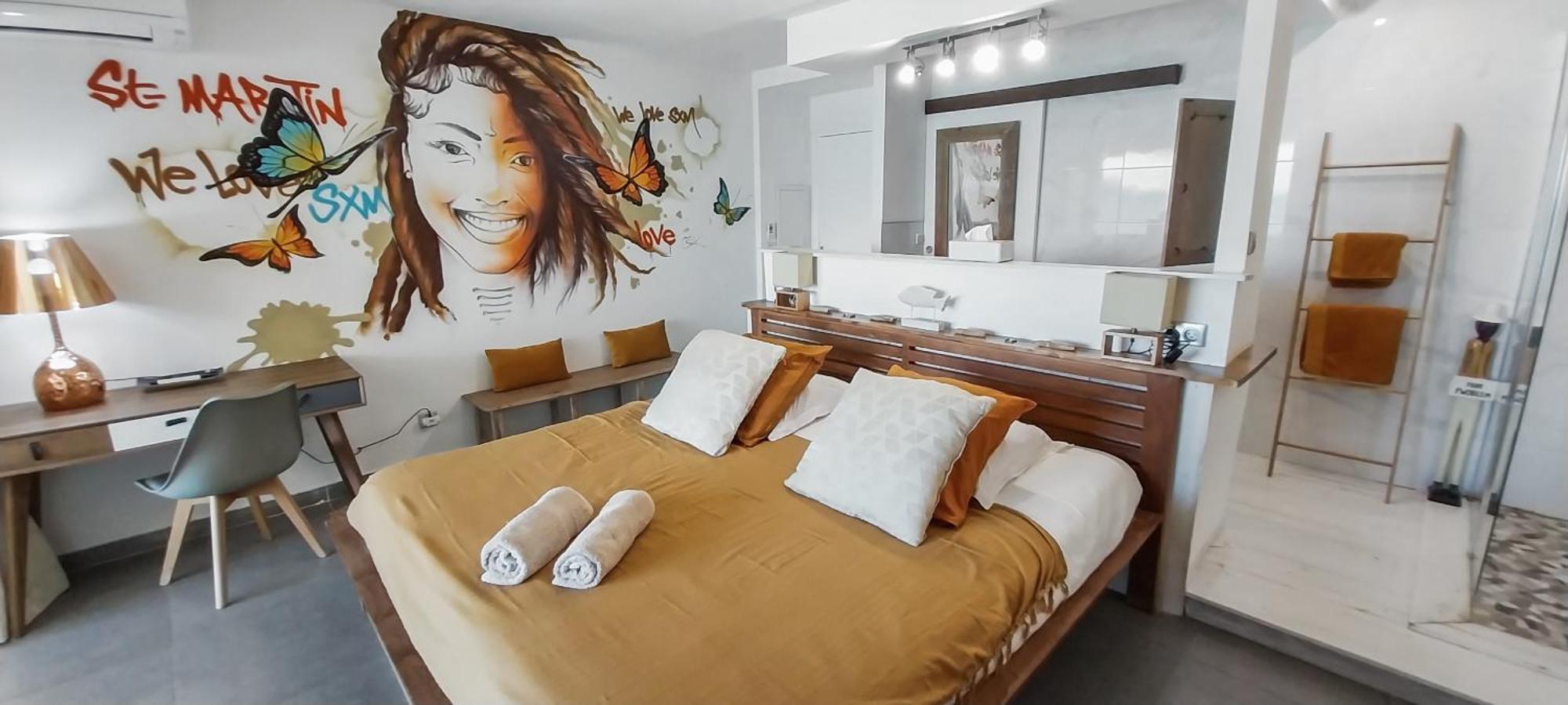 Official Page "Residence Bleu Marine" - Sea View Apartments & Studios - Saint-Martin French Side แกรนด์เคส ห้อง รูปภาพ