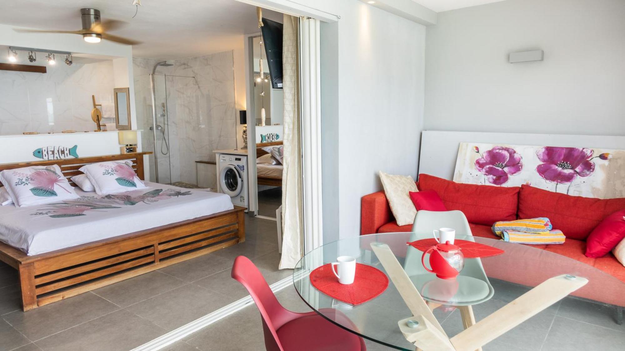 Official Page "Residence Bleu Marine" - Sea View Apartments & Studios - Saint-Martin French Side แกรนด์เคส ห้อง รูปภาพ